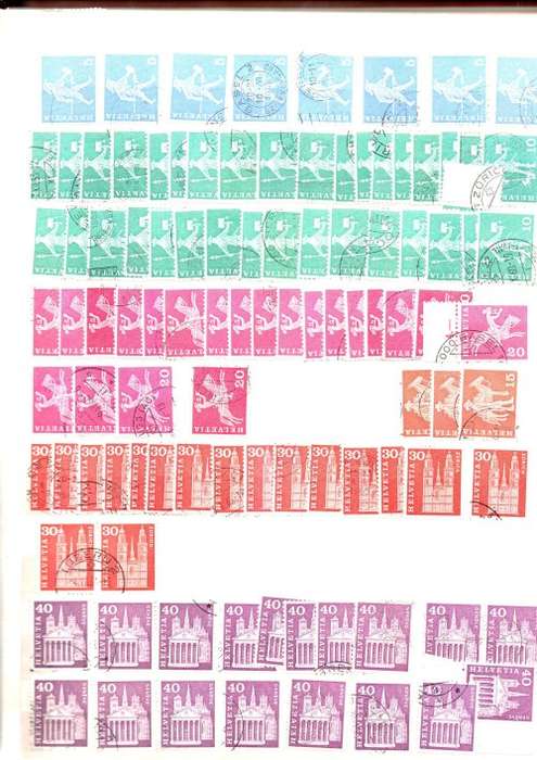 PRONTO ALBUM 2ND HAND FILLED WITH USED SWITZERLAND. AS PER SCANS. NB: PLEASE READ BELOW. VALUE!