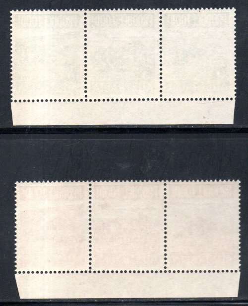 AUSTRALIA 1953 FOOD PRODUCTION UMM SET OF (X6) IN (X2) STRIPS. SG255/60. AS PER SCANS. GREAT ITEMS.