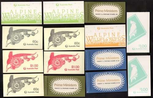 AUSTRALIA SELECTION OF (X17) MINT BOOKLETS. AS PER SCANS. GOOD VALUE.