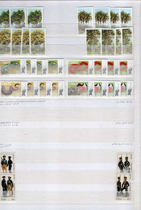 IDEAL JWG 32 ALBUM IN GOOD NICK WITH MINT CISKEI STAMPS. AS PER SCANS. NB: PLEASE READ BELOW!!!