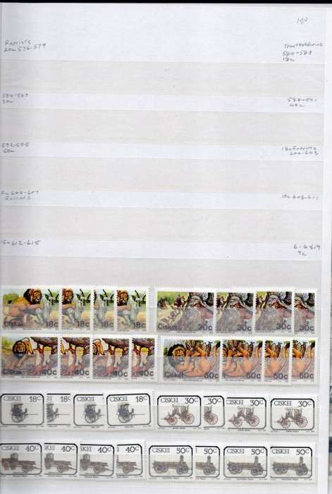 IDEAL JWG 32 ALBUM IN GOOD NICK WITH MINT CISKEI STAMPS. AS PER SCANS. NB: PLEASE READ BELOW!!!