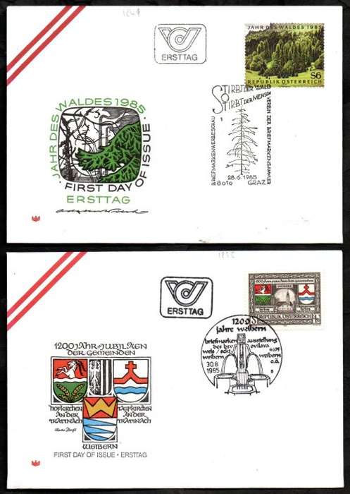 AUSTRIA 1980`s SELECTION OF (X20) FIRST DAY COVERS. AS PER (X10) SCANS. GREAT LOT.