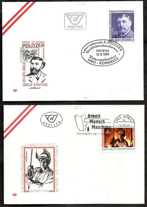 AUSTRIA 1980`s SELECTION OF (X20) FIRST DAY COVERS. AS PER (X10) SCANS. GREAT LOT.