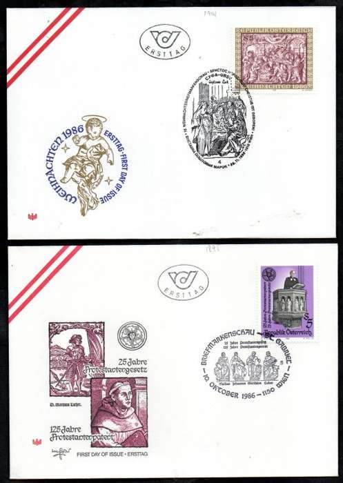 AUSTRIA 1980`s SELECTION OF (X20) FIRST DAY COVERS. AS PER (X10) SCANS. GREAT LOT.