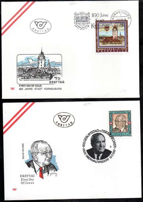 AUSTRIA 1980`s SELECTION OF (X20) FIRST DAY COVERS. AS PER (X10) SCANS. GREAT LOT.