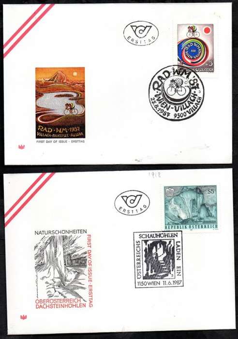 AUSTRIA 1980`s SELECTION OF (X20) FIRST DAY COVERS. AS PER (X10) SCANS. GREAT LOT.