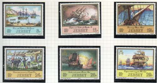 JERSEY SELECTION OF MINT SHIPS SETS ETC. AS PER SCANS. NICE LOT.