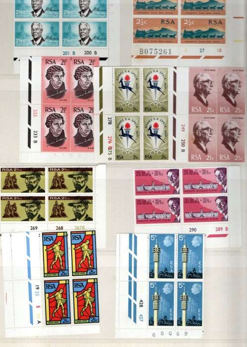 LARGE BLOCK ALBUM 2ND HAND WITH MINT RSA CONTROLS ETC. 10 PAGES/20 SIDES. NB: PLEASE READ BELOW!