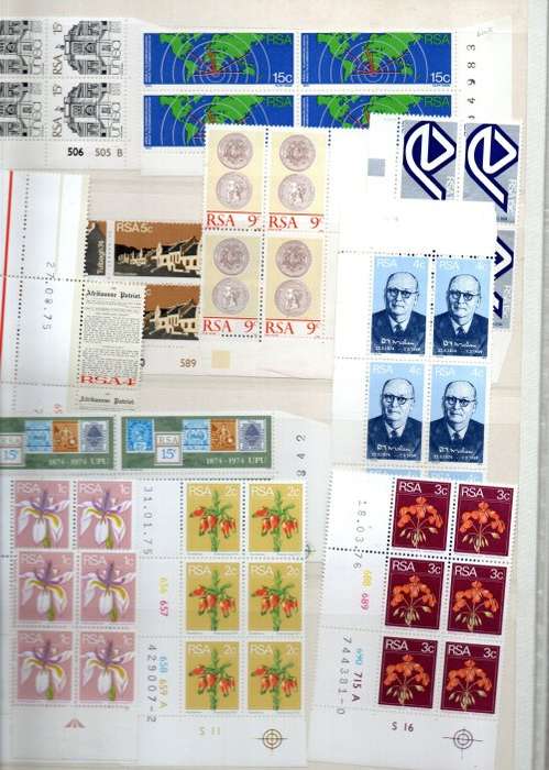 LARGE BLOCK ALBUM 2ND HAND WITH MINT RSA CONTROLS ETC. 10 PAGES/20 SIDES. NB: PLEASE READ BELOW!