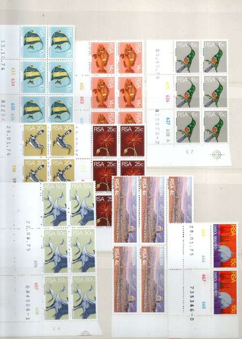 LARGE BLOCK ALBUM 2ND HAND WITH MINT RSA CONTROLS ETC. 10 PAGES/20 SIDES. NB: PLEASE READ BELOW!
