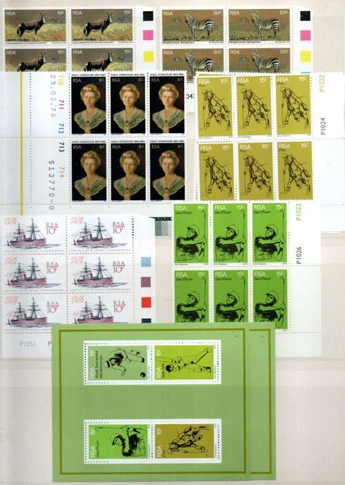 LARGE BLOCK ALBUM 2ND HAND WITH MINT RSA CONTROLS ETC. 10 PAGES/20 SIDES. NB: PLEASE READ BELOW!