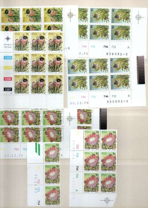 LARGE BLOCK ALBUM 2ND HAND WITH MINT RSA CONTROLS ETC. 10 PAGES/20 SIDES. NB: PLEASE READ BELOW!