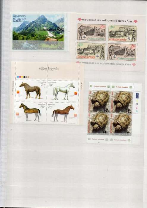 PRINZ 4016 ALBUM IN GOOD NICK WITH MINT/CTO WORLD MINI SHEETS ETC. NICE ANIMAL/BIRD THEMATICS ETC.