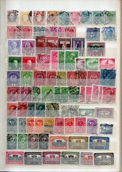 NICE ALBUM (24 PAGES/48 SIDES) WITH MOSTLY AUSTRIA STAMPS + SWA, ZAMBIA ETC AT BACK. NB: READ BELOW!