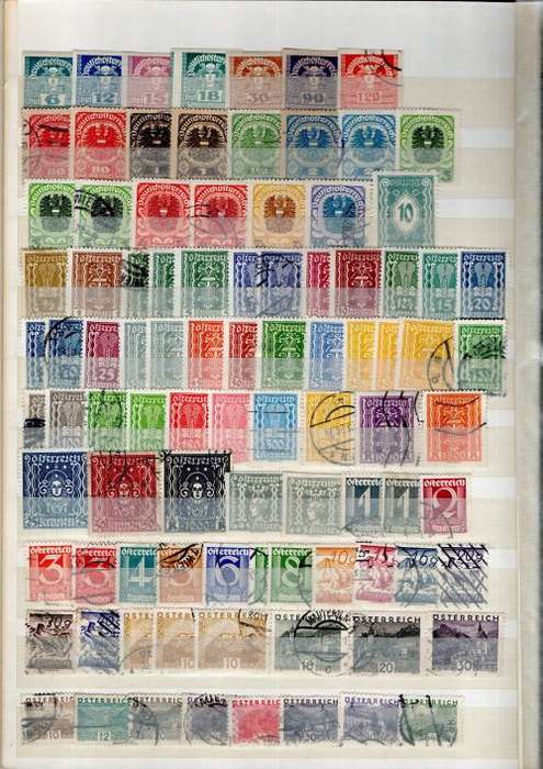 NICE ALBUM (24 PAGES/48 SIDES) WITH MOSTLY AUSTRIA STAMPS + SWA, ZAMBIA ETC AT BACK. NB: READ BELOW!
