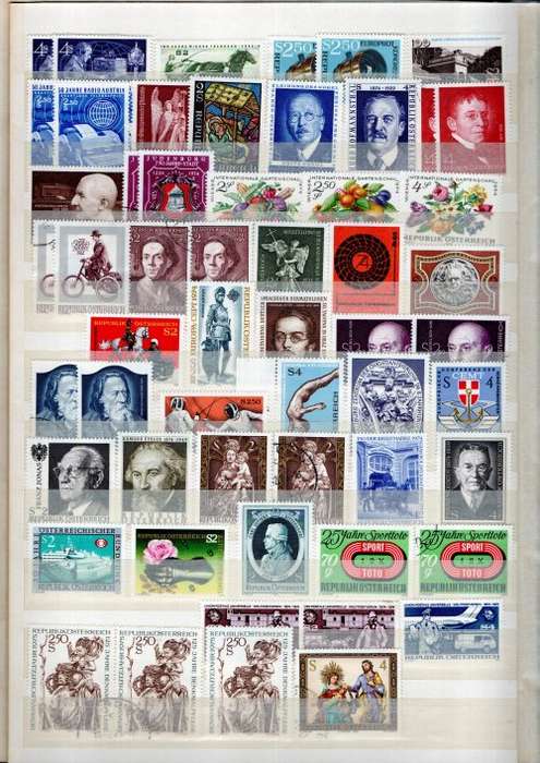 NICE ALBUM (24 PAGES/48 SIDES) WITH MOSTLY AUSTRIA STAMPS + SWA, ZAMBIA ETC AT BACK. NB: READ BELOW!