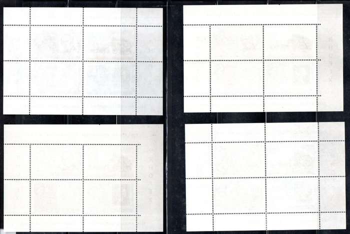 RHODESIA 1966 RHOPEX MSHEETS (X6) UMM. AS PER SCANS. GOOD VALUE.