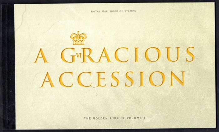 GB 2002 `A GRACIOUS ACCESSION` GOLDEN JUBILEE OF QEII MINT/COMPLETE BOOKLET. SGDX28. CV GBP 45.
