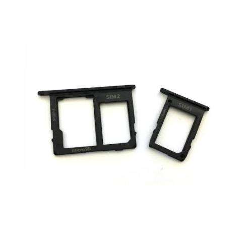 Samsung J8 Sim Tray and Micro SD Card Tray Dual Sim Version (Black)