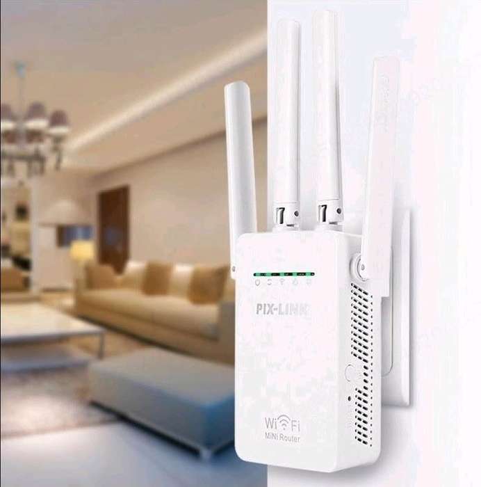 Wireless Wi-Fi Range Extender/Repeater 4 Antenna - Pix Link (Brand New) (Local Stock)