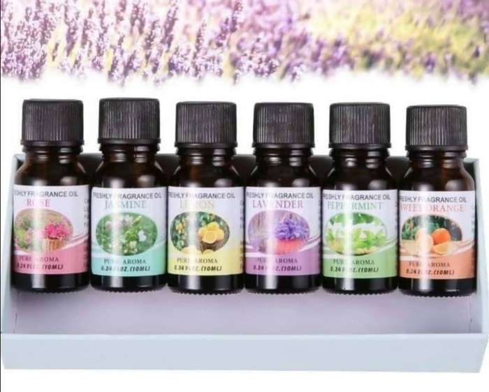 6 Bottle Set of Aroma Oils - Pure Aroma Fragrance Oils Set  (Local Stock) (Brand New)