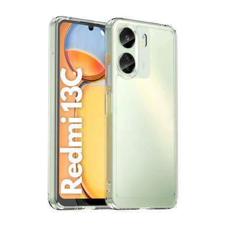 Clear Case for Redmi 13C - Shockproof Candy Series Cover (Local Stock) (Brand New)