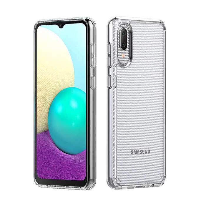 Samsung Galaxy A02 Clear Cover Pouch Shockproof  (Local Stock) (Brand New)