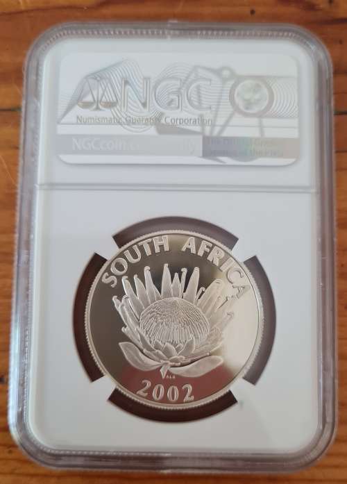 2002 Protea SA Silver Rand - Johannesburg World Summit - PF69