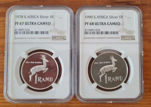 Please read Carefully! 1978 and 1990 SA Silver Rand swapped while grading
