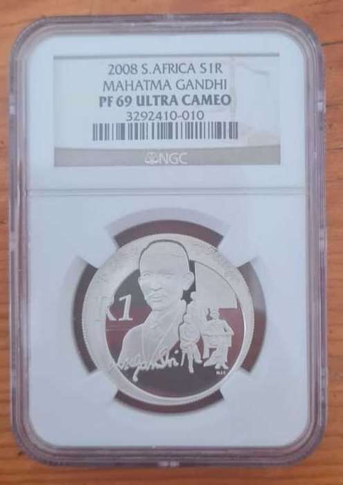 2008 Silver 1 Rand - Mahatma Gandhi