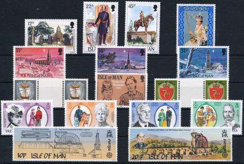 ISLE OF MAN - SOME UNMOUNTED MINT SETS ON CARD - CRISP & CLEAN - VIEW BELOW (X)