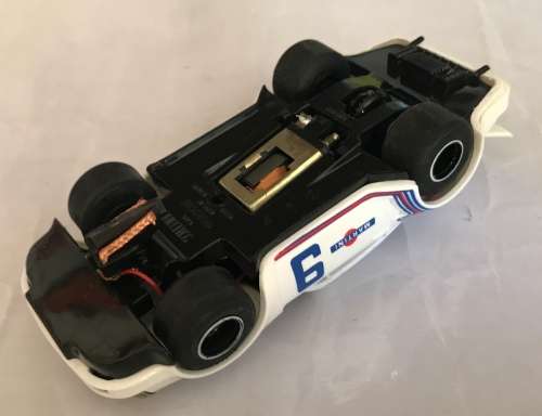 Scalextric Porsche 911 in original Martini colours