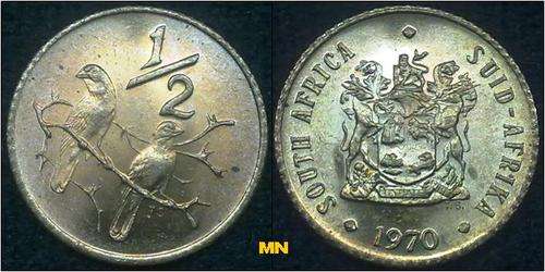 1970 UNC 1/2 cent. Perfect coin