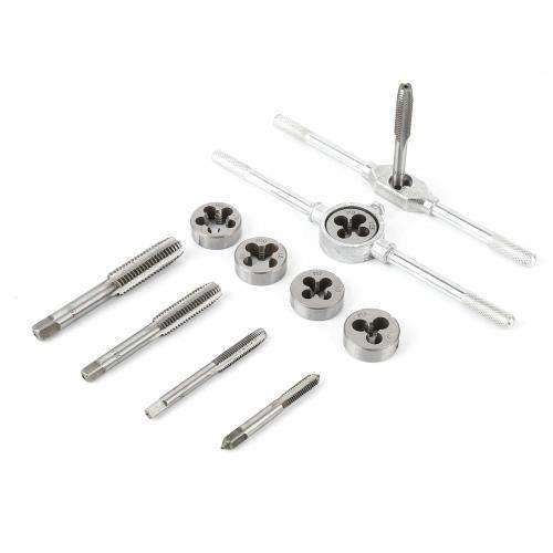 12pcs Taps Die Set Screw Thread Carbon Steel Taraudage Screw Plugs Taps Hand Tools Thread Tap Metric