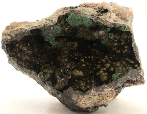 Cobaltoan Calcite and Goethite Cluster, Tenke Fungurume, DR Congo