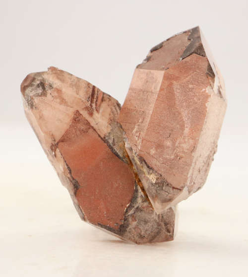 Red Hematite in Quartz Cluster, Orange River Area, Northern Cape, South Africa