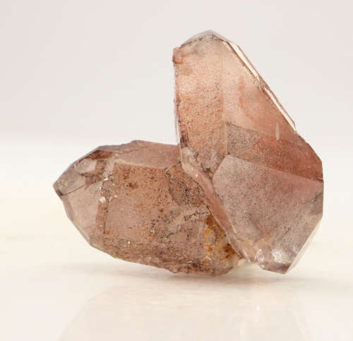 Red Hematite in Quartz Cluster, Orange River Area, Northern Cape, South Africa