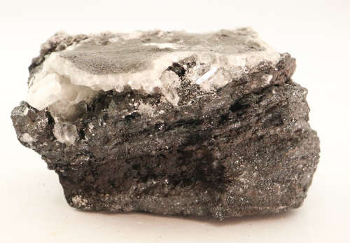 Hausmannite, Calcite on Matrix, N`Chwaning II, Northern Cape, South Africa