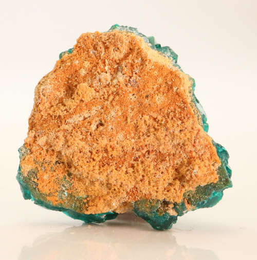 Malachite on Dioptase Cluster, Tantara Mine, DRC