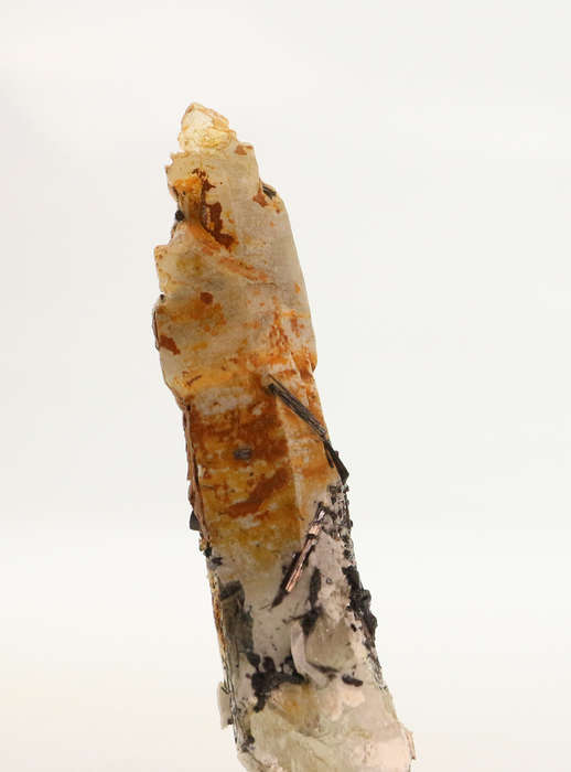 Schorl on Quartz Crystal, Erongo Mnt Region, Namibia