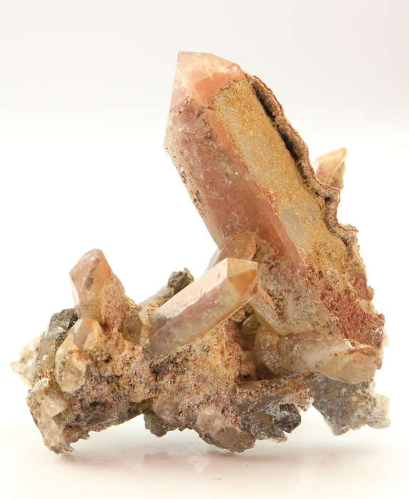 Red Hematite incl Quartz Cluster, Orange River Area, Northern Cape, South Africa