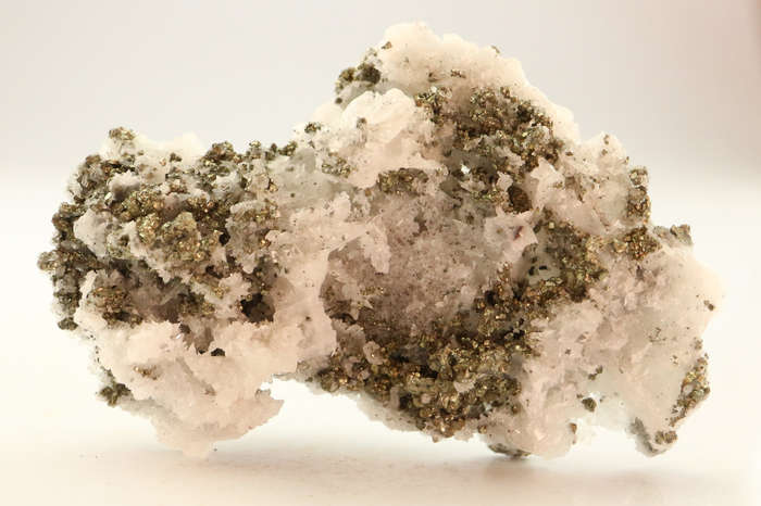 Pyrite on Baryte Cluster, N`Chwaning II, Northern Cape, South Africa