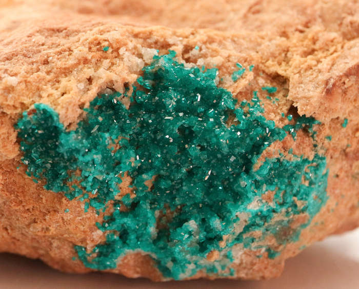 Dioptase on Matrix, Kaokoveld Region, Namibia