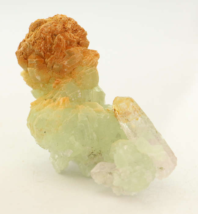 Quartz and Prehnite Cluster, Gobobosebberge Mnt, Namibia