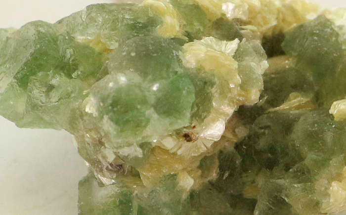 Muscovite on Fluorite Cluster, Erongo Mnt Region, Namibia