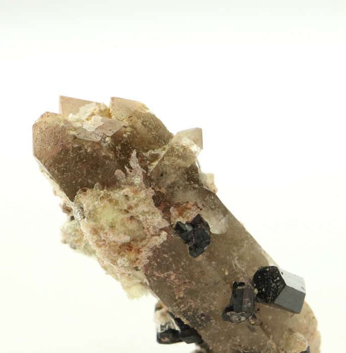 Tourmaline on Quartz, Erongo Mnt Region, Namibia