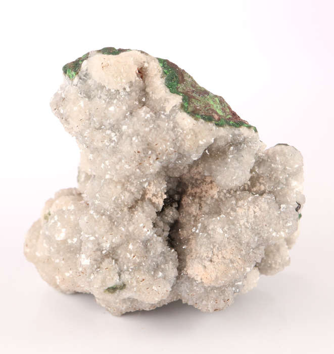 Dolomite on Duftite, Tsumeb Mine, Namibia