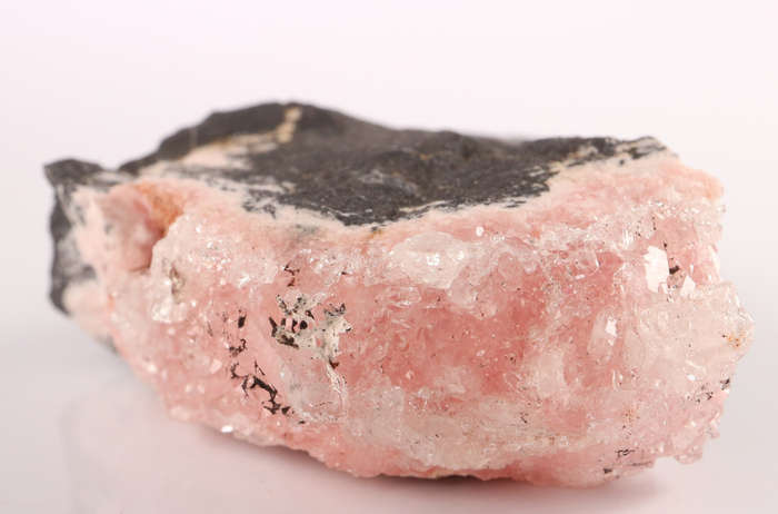 Quartz on Rhodochrosite on Matrix, Wessels Mine, Northern Cape, South Africa