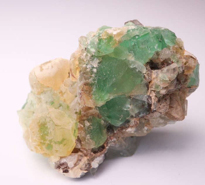 Yellow and Green Fluorite Cluster, RIemvasmaak, Northern Cape, South Africa