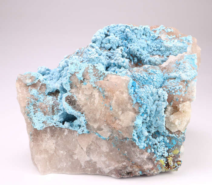 Shattuckite Included Quartz on Matrix, Kaokoveld Region, Namibia